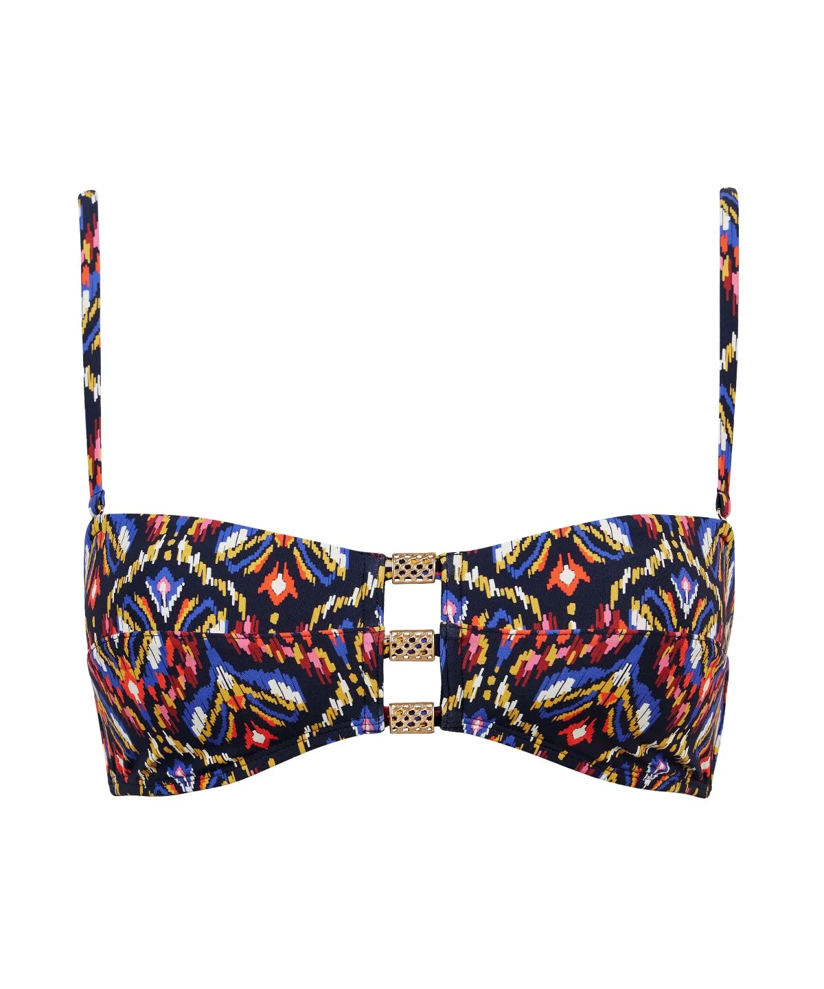 Sunkissed Allure Haut de maillot de bain Bandeau coques amovibles Ikat - Image 3