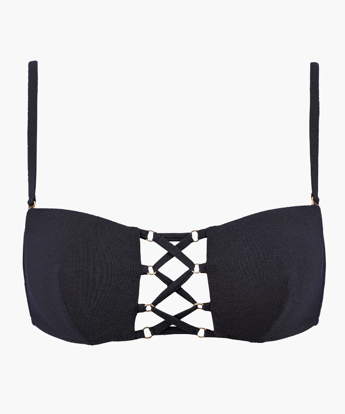 Summer Glow Haut de maillot de bain Bandeau souple Black Sand