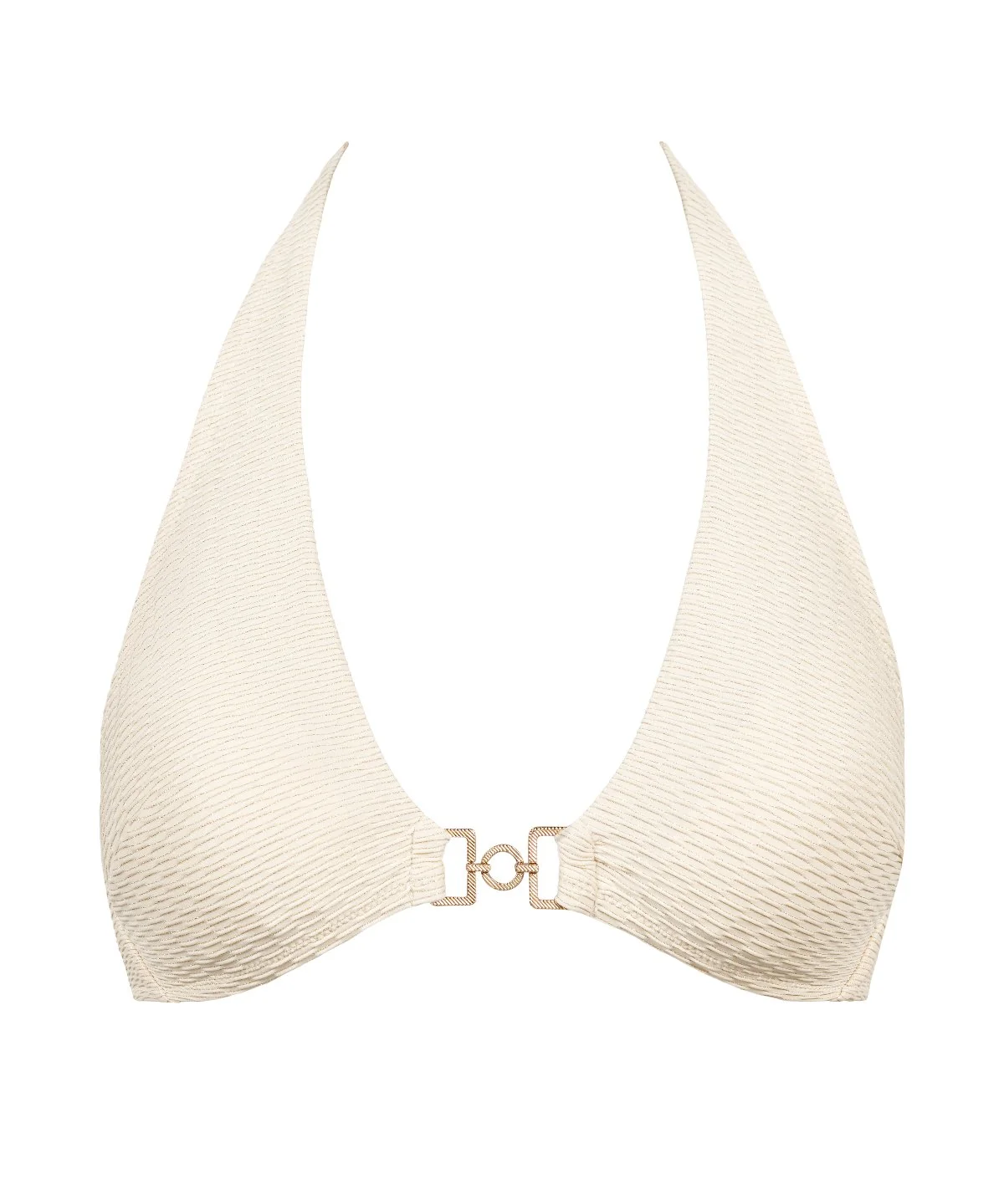 Shimmering Waters Haut de maillot de bain Triangle Golden White - Image 2