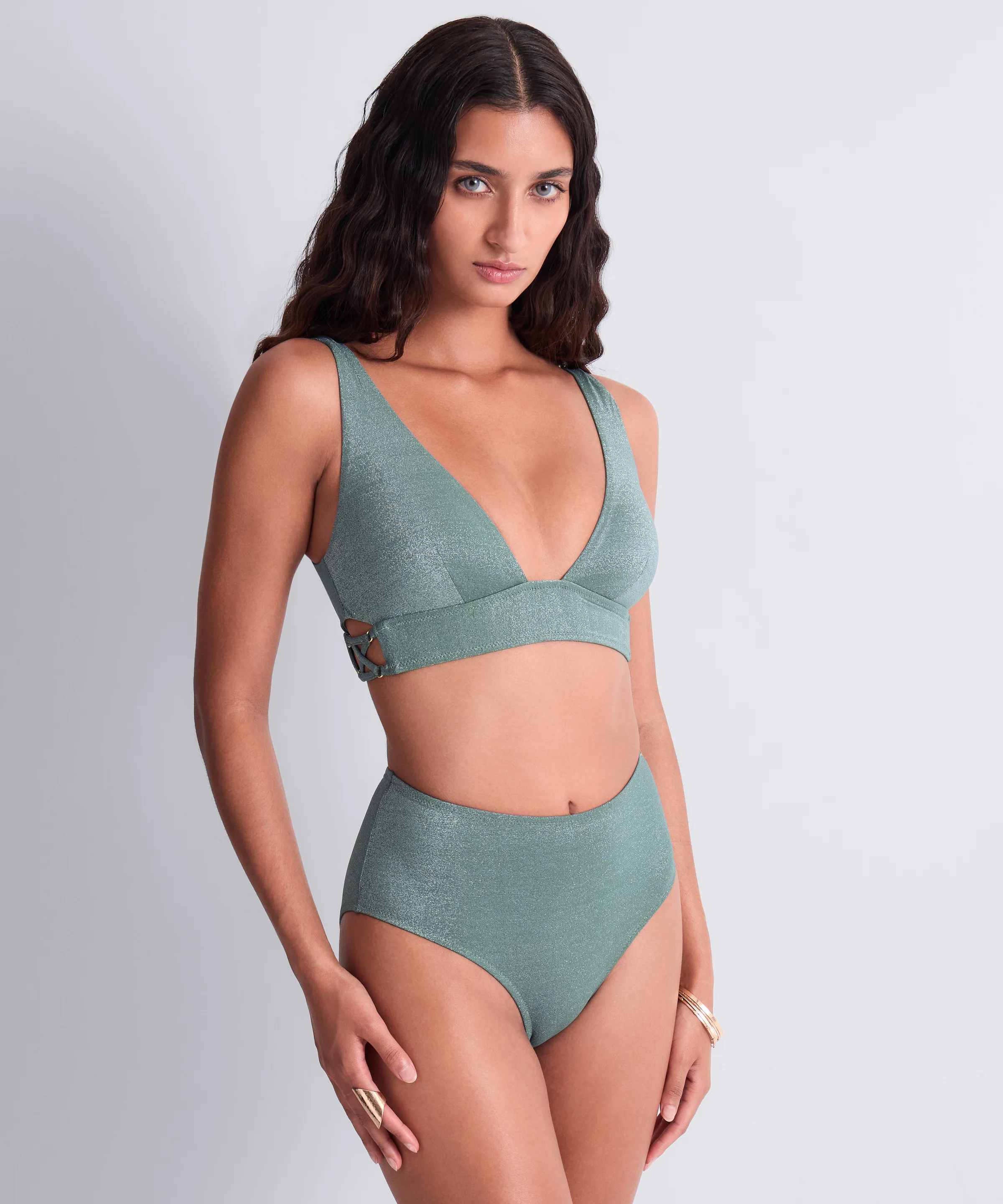 Summer Glow Haut de maillot de bain Triangle Aqua - Image 3