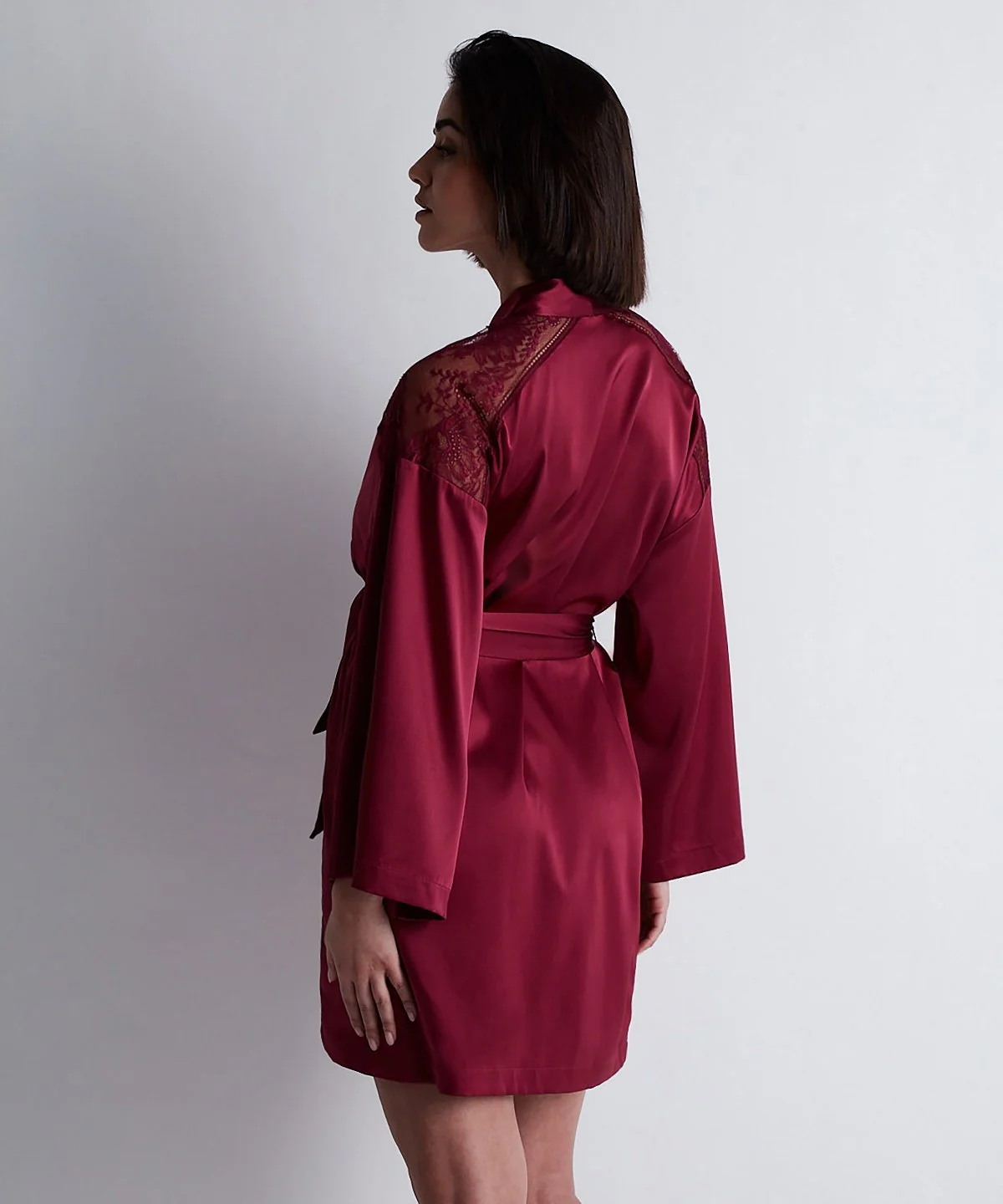 Midnight Whisper Kimono Crimson Red - Image 5
