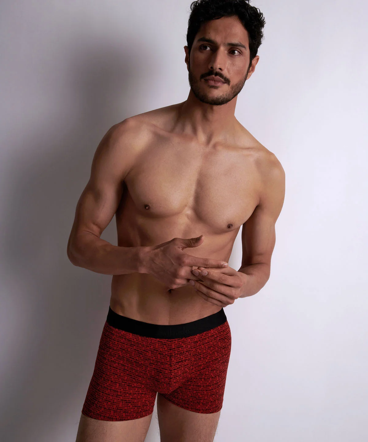 Aubade Homme Pack 2 boxers Love Letters Rouge - Image 2