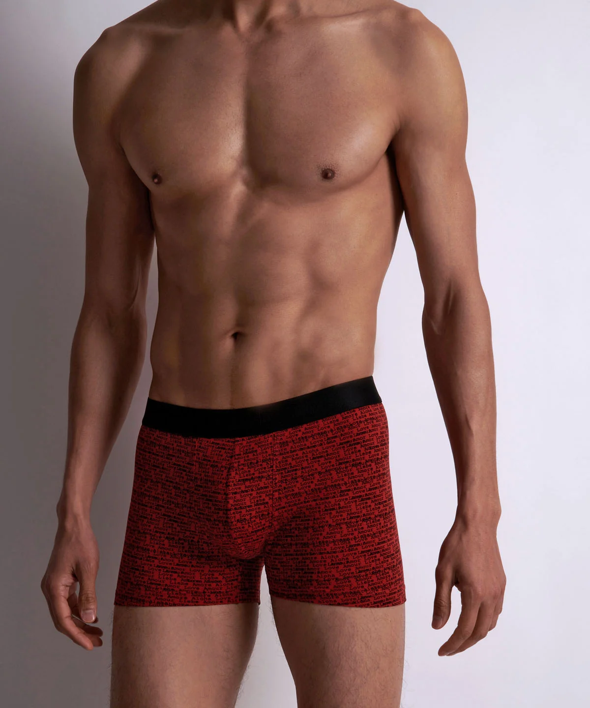 Aubade Homme Pack 2 boxers Love Letters Rouge - Image 3