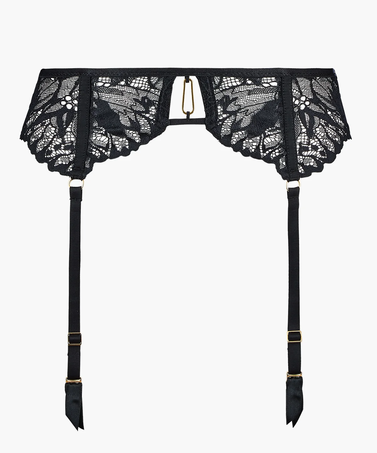 Flowermania Porte-jarretelles Noir