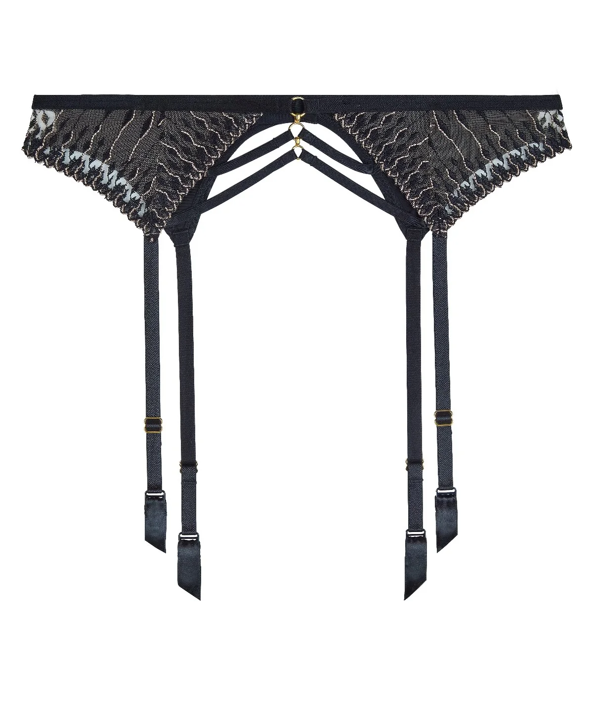 Voodoo Kiss Porte-jarretelles Millenium Black