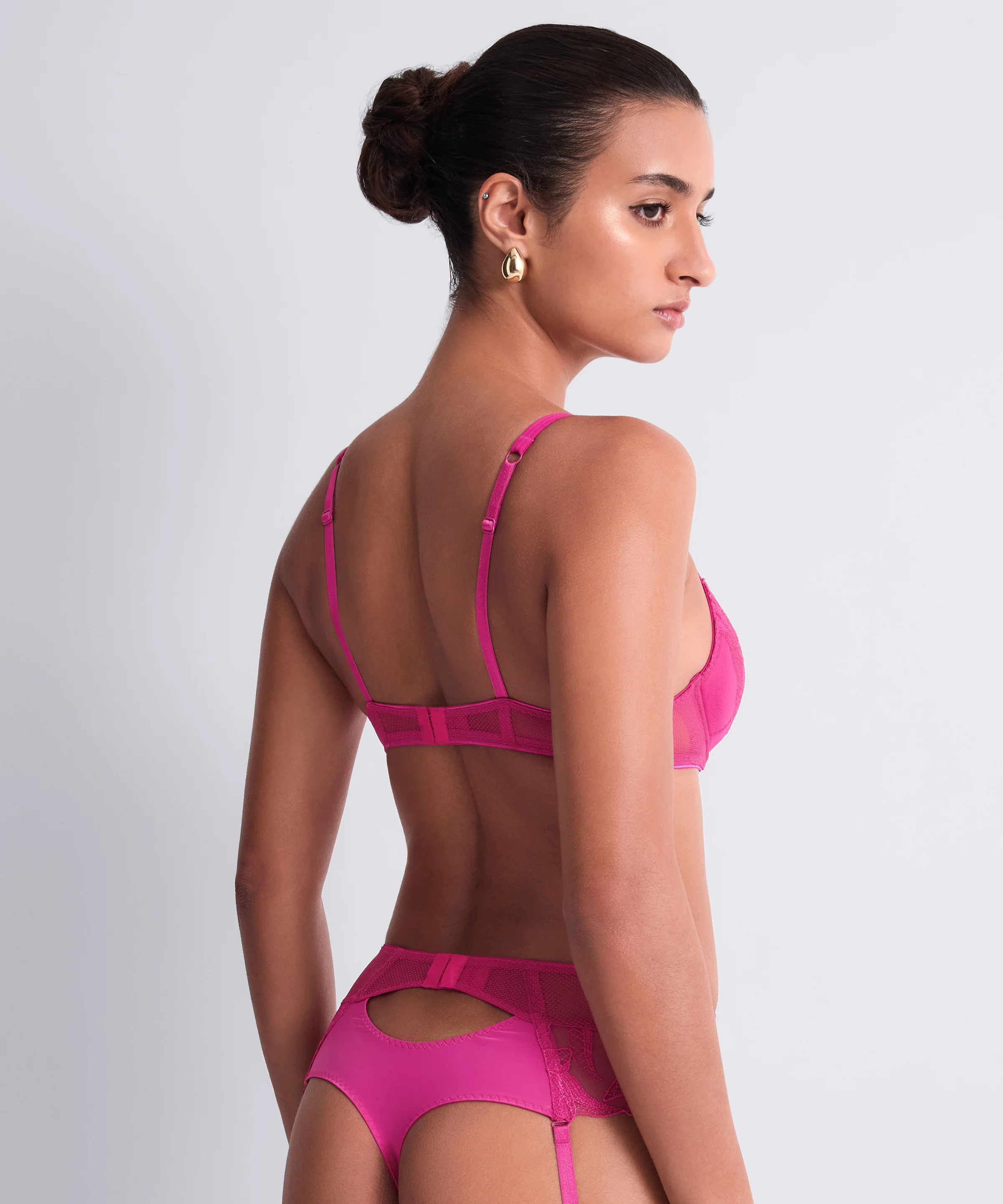 Sweet Euphoria Tanga porte-jarretelles Passion rose - Image 3