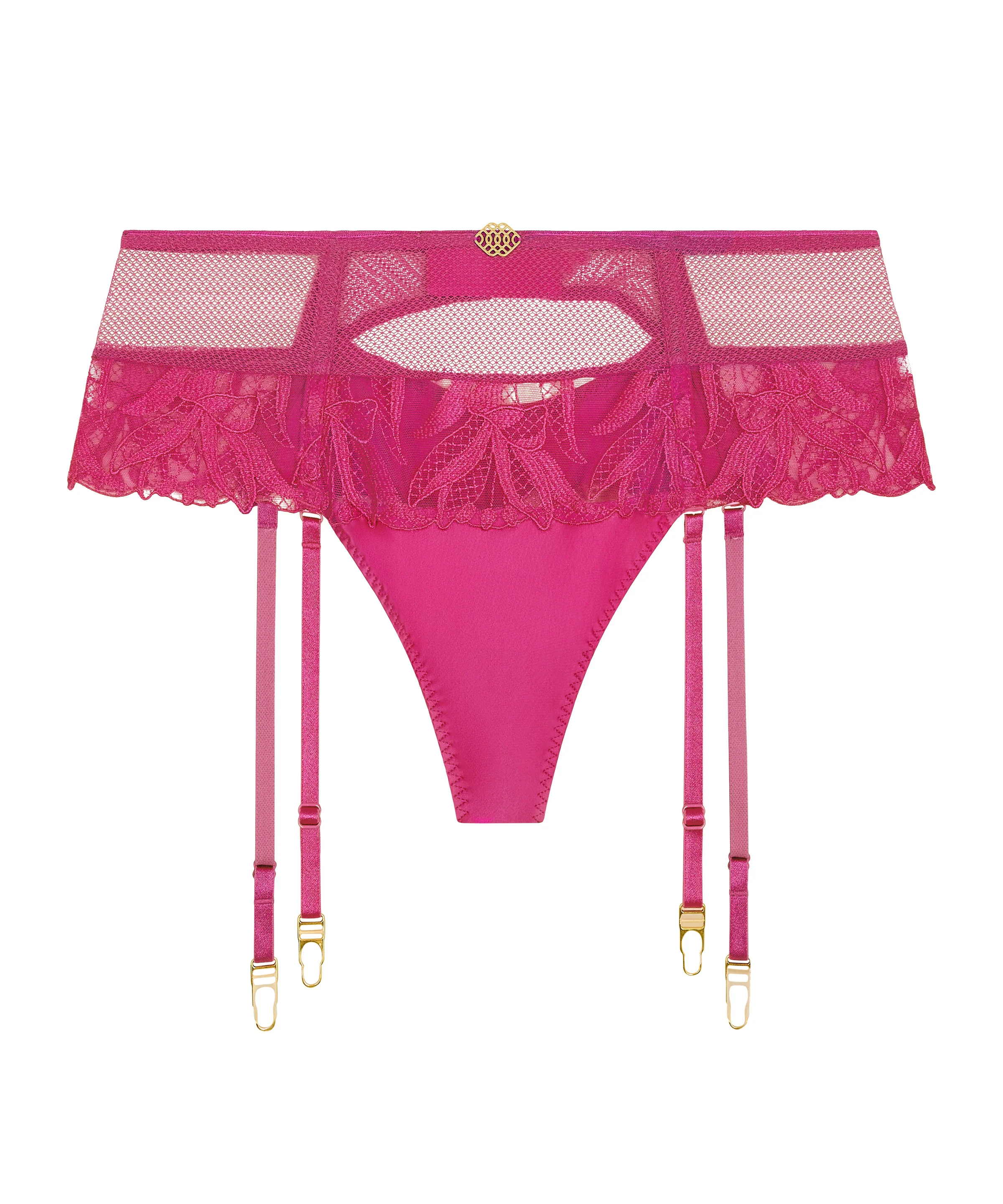 Sweet Euphoria Tanga porte-jarretelles Passion rose - Image 6