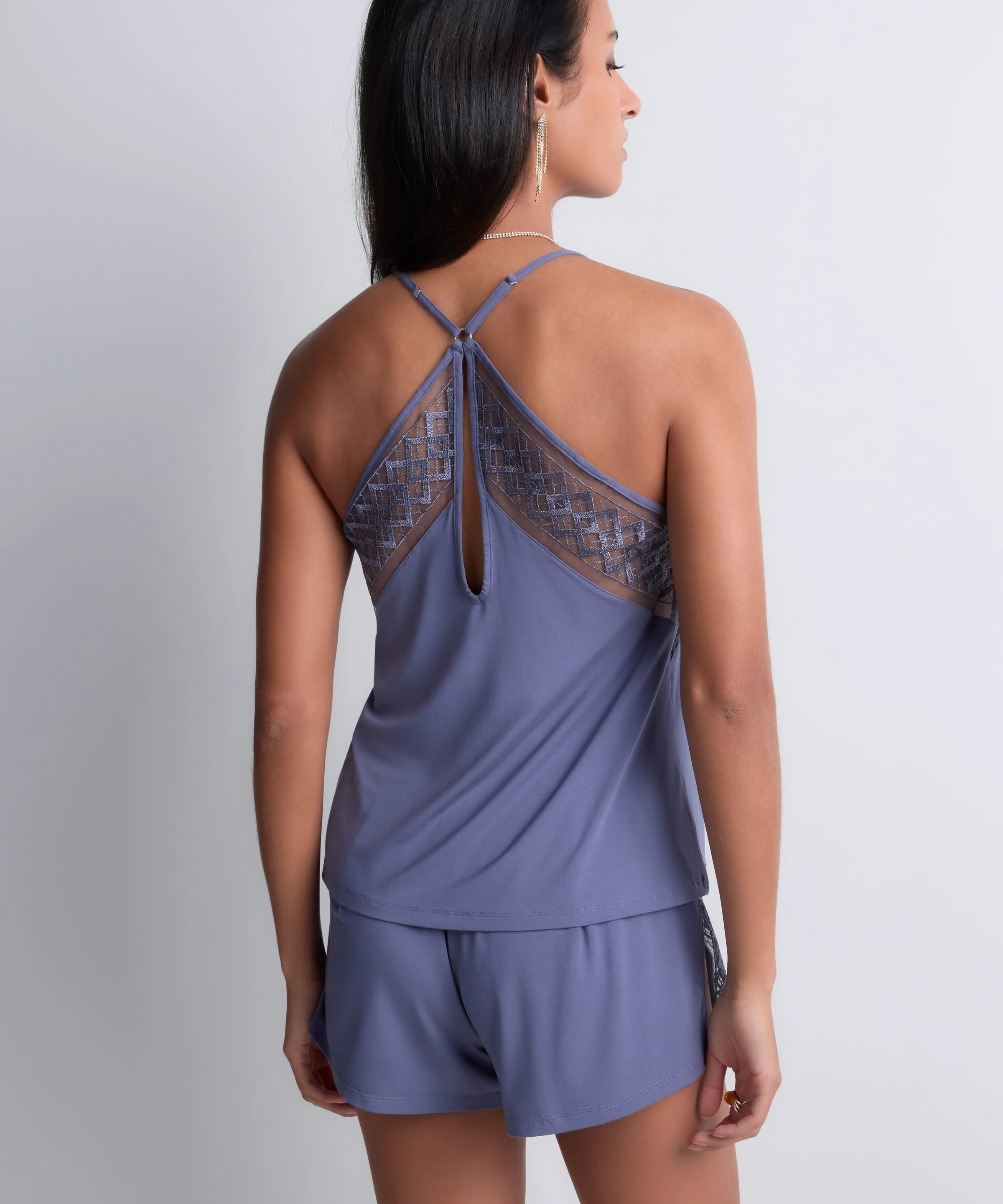Sweet Obsession Top à fines bretelles Denim - Image 5